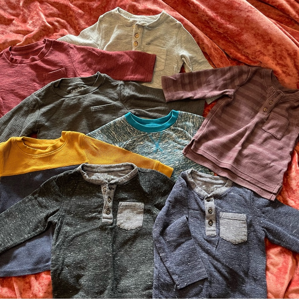 Lot of 10 Cat & Jack shirts size 12 months